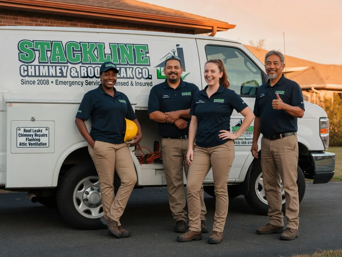 Chimney flashing repair company in Crowder, OK